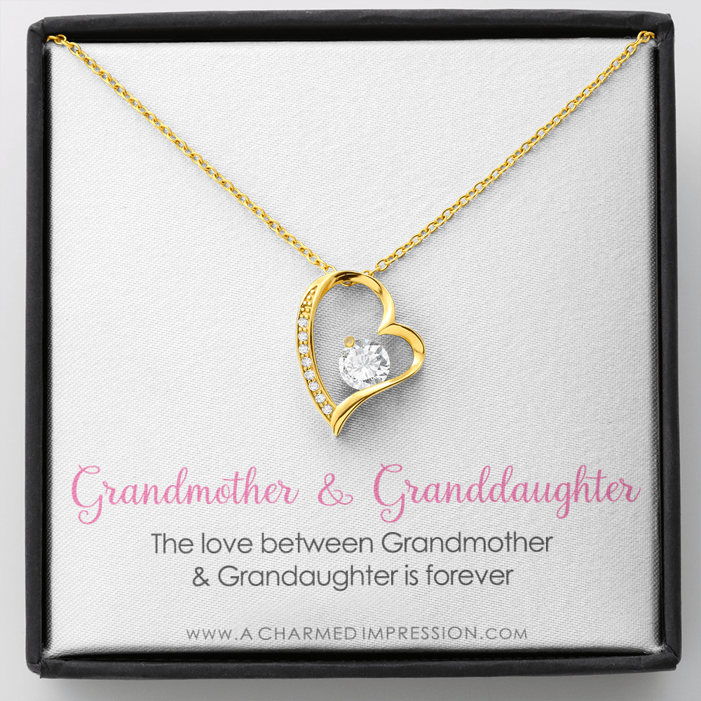 Grandmother & Granddaughter Necklace, Grandma Gift, Grandmother Jewelry, Granddaughter Gift, Granddaughter Birthday Gift, Mothers Day