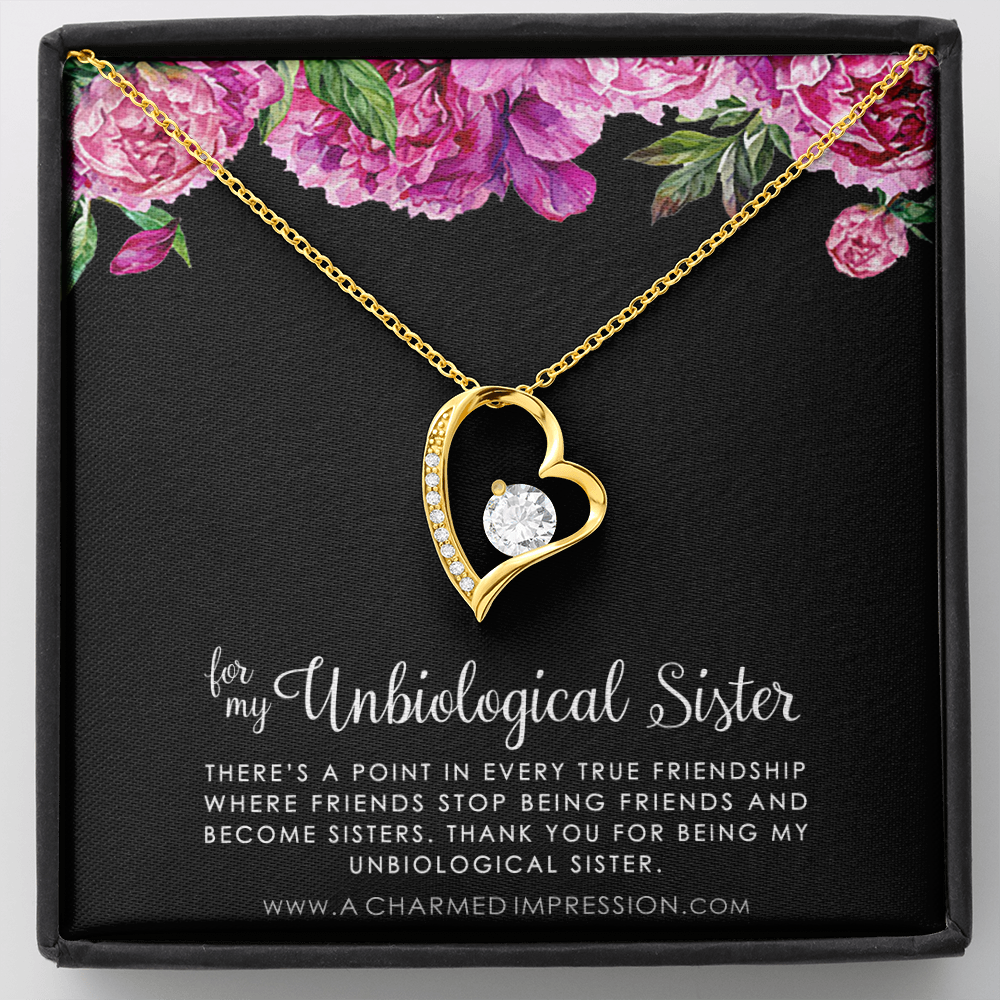 Unbiological Sister Necklace, Bonus Sister Gift, Sister-In-Law Gift, Jewelry for Sister in Law, Step Sister Gift, Soul Sister, Best Friend