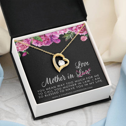 Sentimental Mother In Law Wedding Gift From Bride, Mother of the Groom Necklace, Future Mother in Law Wedding Gift, Gift For Mother-In-Law