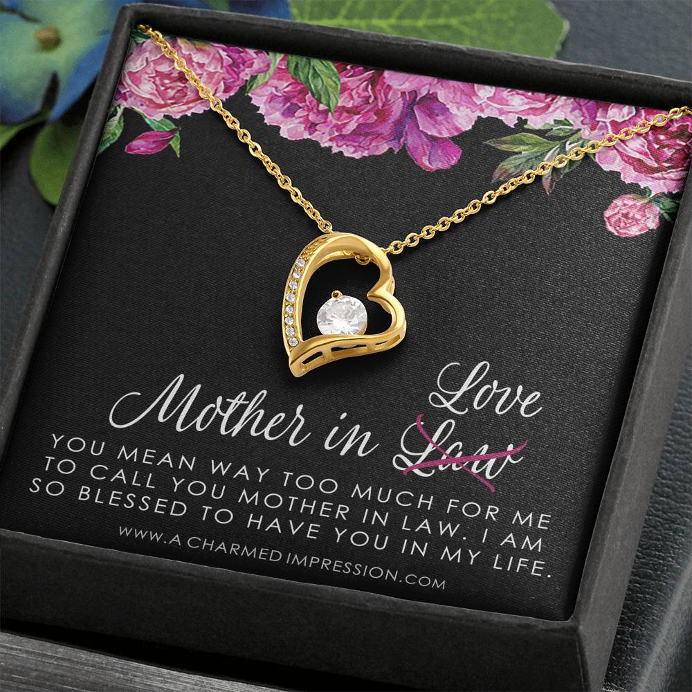 Sentimental Mother In Law Wedding Gift From Bride, Mother of the Groom Necklace, Future Mother in Law Wedding Gift, Gift For Mother-In-Law