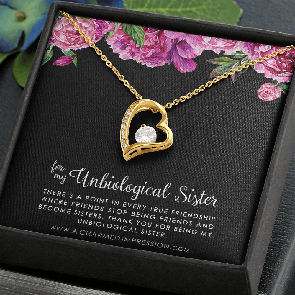 Unbiological Sister Necklace, Bonus Sister Gift, Sister-In-Law Gift, Jewelry for Sister in Law, Step Sister Gift, Soul Sister, Best Friend