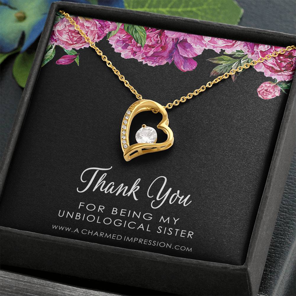 Unbiological Sister Necklace, Bonus Sister Gift, Sister-In-Law Gift, Jewelry for Sister in Law, Step Sister Gift, Soul Sister, Best Friend