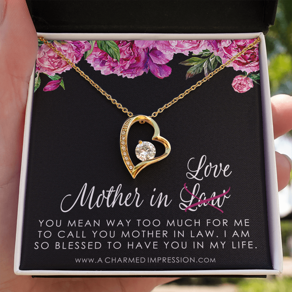 Sentimental Mother In Law Wedding Gift From Bride, Mother of the Groom Necklace, Future Mother in Law Wedding Gift, Gift For Mother-In-Law