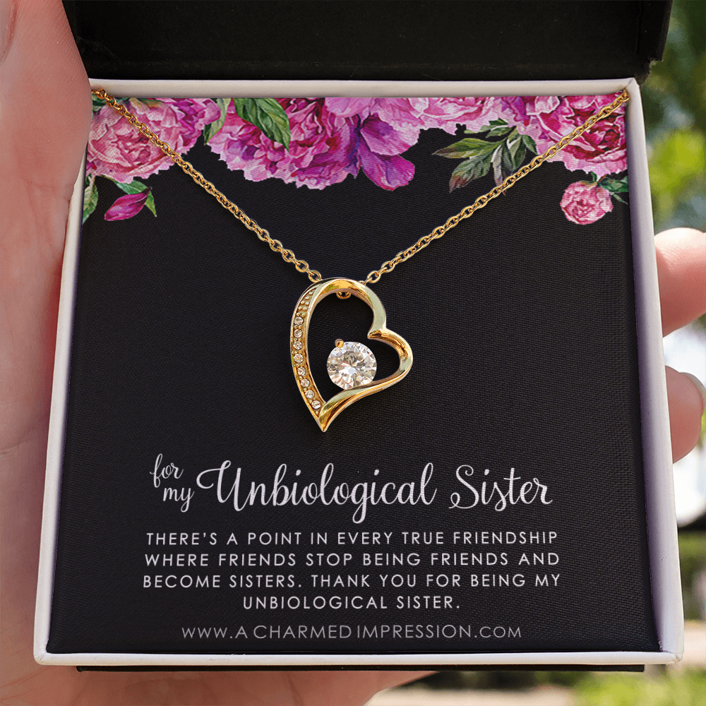 Unbiological Sister Necklace, Bonus Sister Gift, Sister-In-Law Gift, Jewelry for Sister in Law, Step Sister Gift, Soul Sister, Best Friend