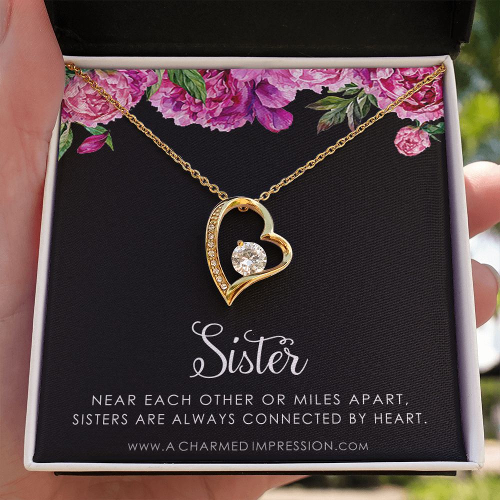 Sister Birthday Gift, Sister Gift Ideas, Sister Necklace, Unique Birthday Gifts for Sister from Sister, Gift from Brother to Sister