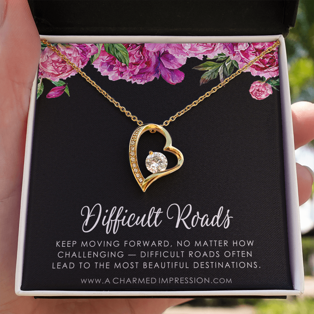 Encouragement Gift, Cancer Survivor Necklace, Breast Cancer Support, Strength Necklace, Infertility Miscarry Gift, Depression, Mental Health