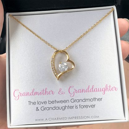 Grandmother & Granddaughter Necklace, Grandma Gift, Grandmother Jewelry, Granddaughter Gift, Granddaughter Birthday Gift, Mothers Day