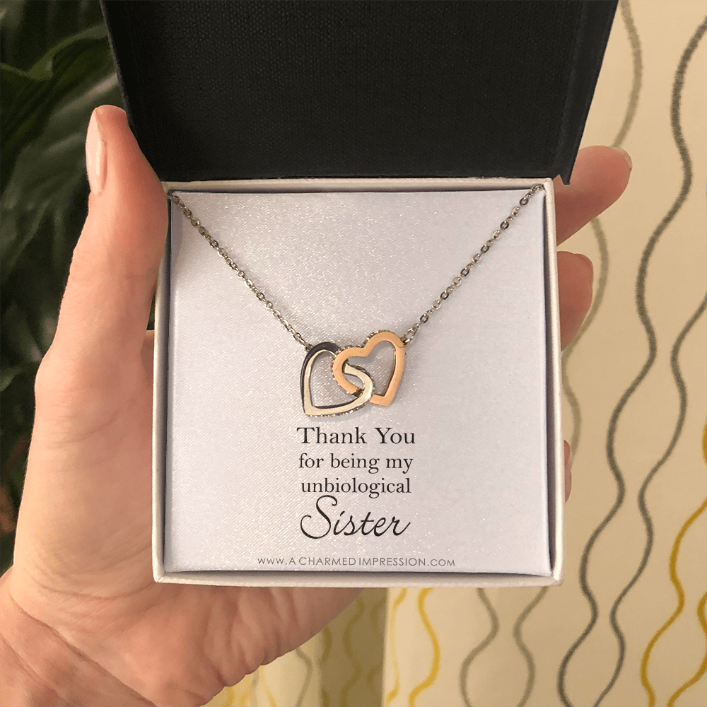 Unbiological Sister Necklace, Bonus Sister Gift, Sister-In-Law Gift, Jewelry for Sister in Law, Step Sister Gift, Soul Sister, Best Friend