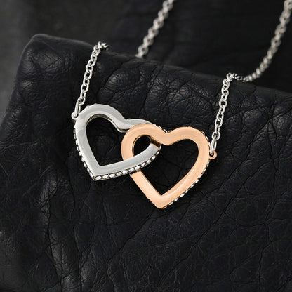 Unbiological Sister Best Friend Gift Jewelry, Long Distance, Quotes, Friends Forever, Interlocking Hearts