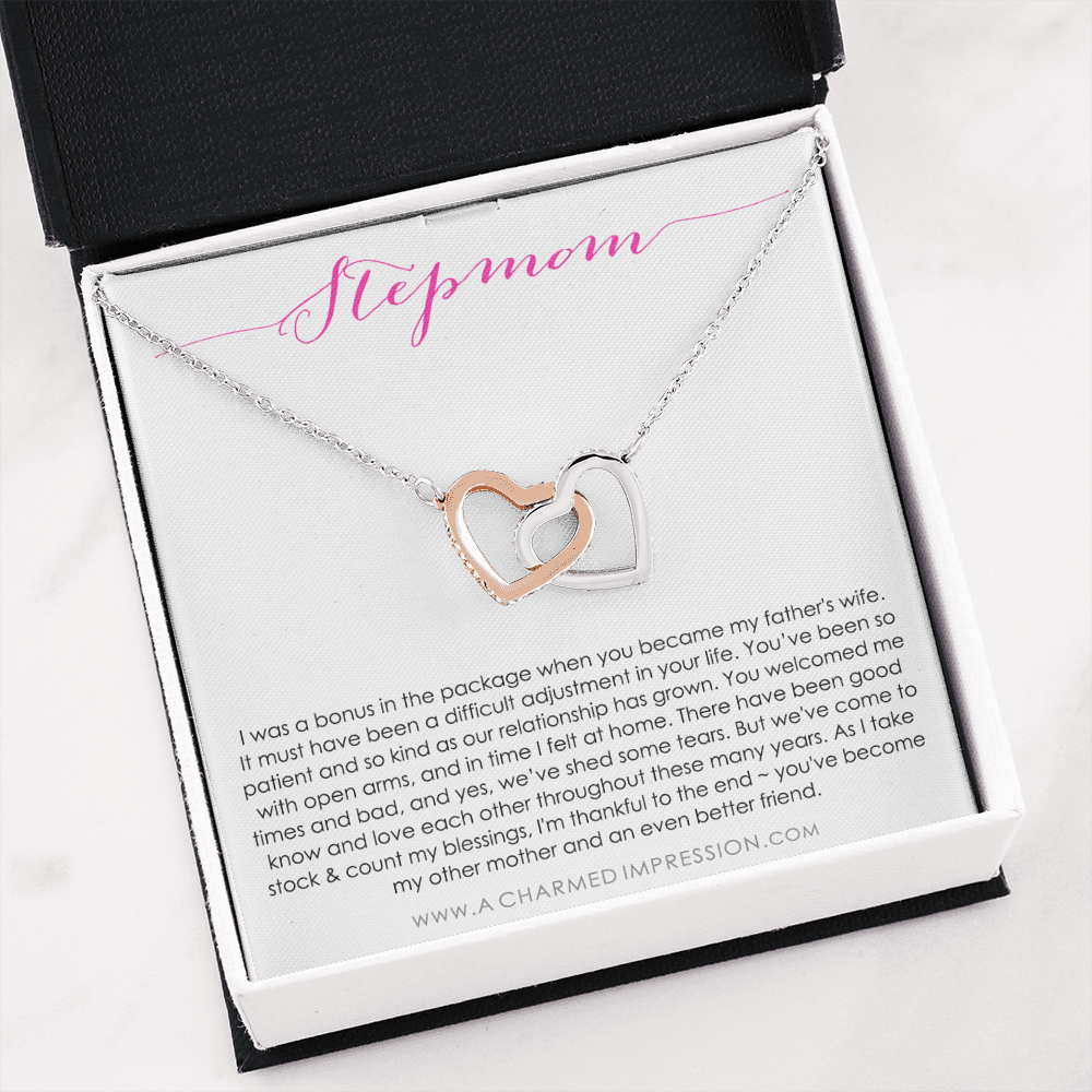 Step Mom Gift Bonus Mom | Stepmom Gift For Step Mom | Step Mother Gift For Stepmom Necklace | Second Mom Gift Mothers Day