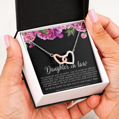 Daughter in Law, Gift for Bride, Gift from Mother in Law, Wedding Gift, Daughter to be, Welcome to the Family,  Unbiological Child Gift