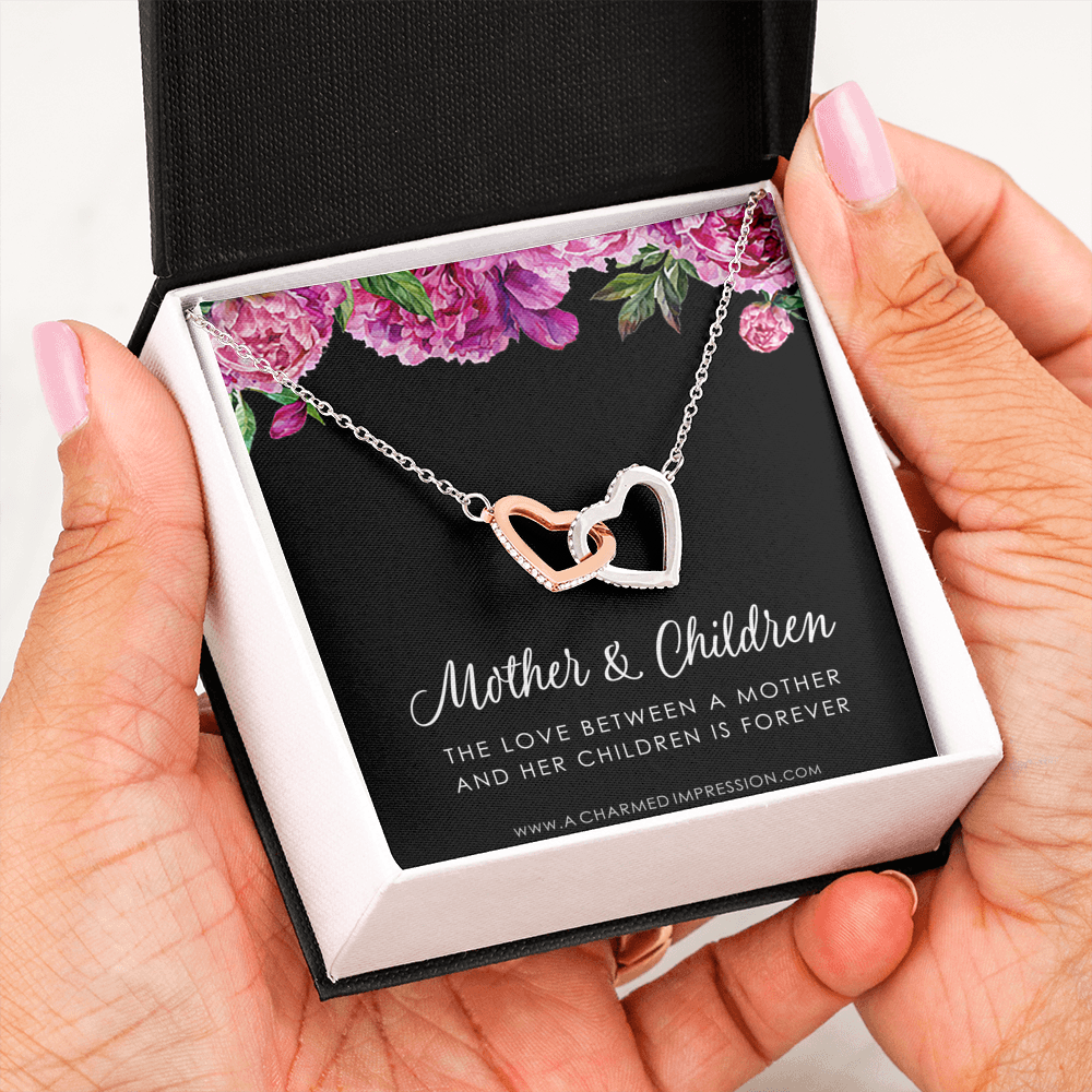 Mother and Children Necklace, Gifts for Mom Jewelry, Family Necklace, Mother Daughter Necklace, Mother's Day Birthday