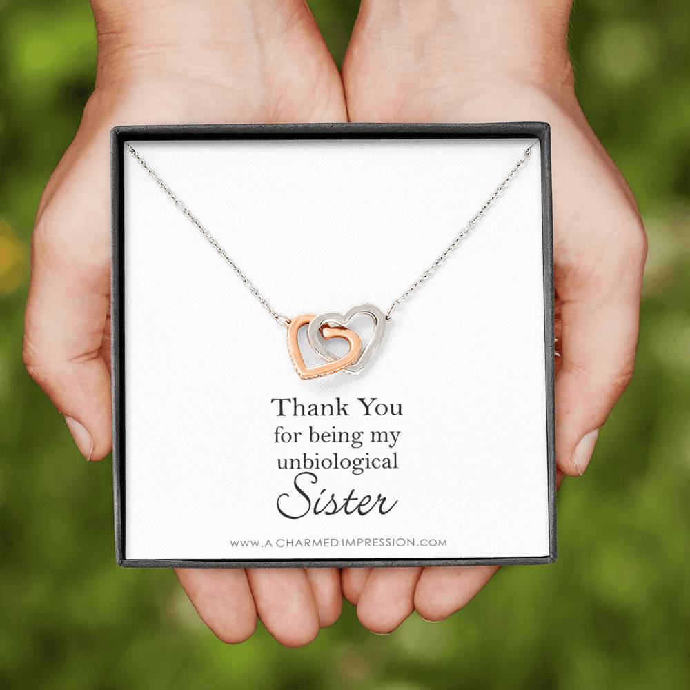 Unbiological Sister Necklace, Bonus Sister Gift, Sister-In-Law Gift, Jewelry for Sister in Law, Step Sister Gift, Soul Sister, Best Friend