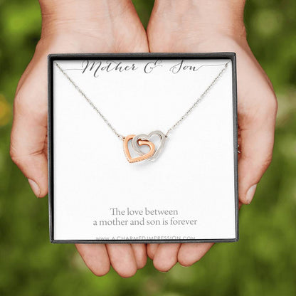 Gifts for Mom Jewelry, Mother and Son Necklace, Boy Mom Gift, Mom Gift from Son, Mother of the Groom, Mother's Day Birthday