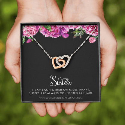 Sister Birthday Gift, Sister Gift Ideas, Sister Necklace, Unique Birthday Gifts for Sister from Sister, Gift from Brother to Sister