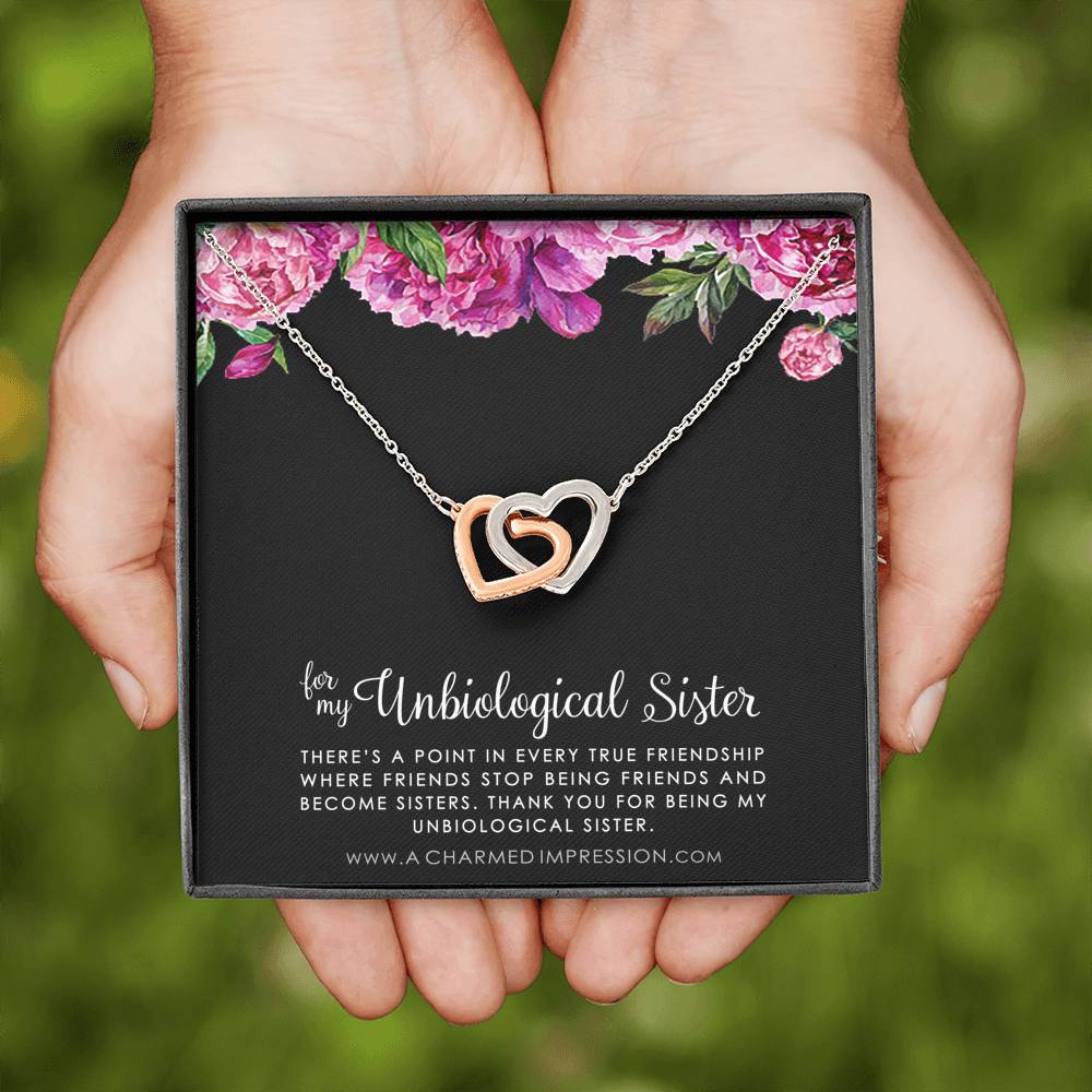 Unbiological Sister Necklace, Bonus Sister Gift, Sister-In-Law Gift, Jewelry for Sister in Law, Step Sister Gift, Soul Sister, Best Friend