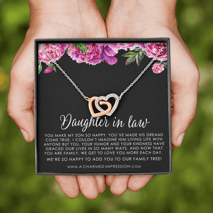 Daughter in Law, Gift for Bride, Gift from Mother in Law, Wedding Gift, Daughter to be, Welcome to the Family,  Unbiological Child Gift