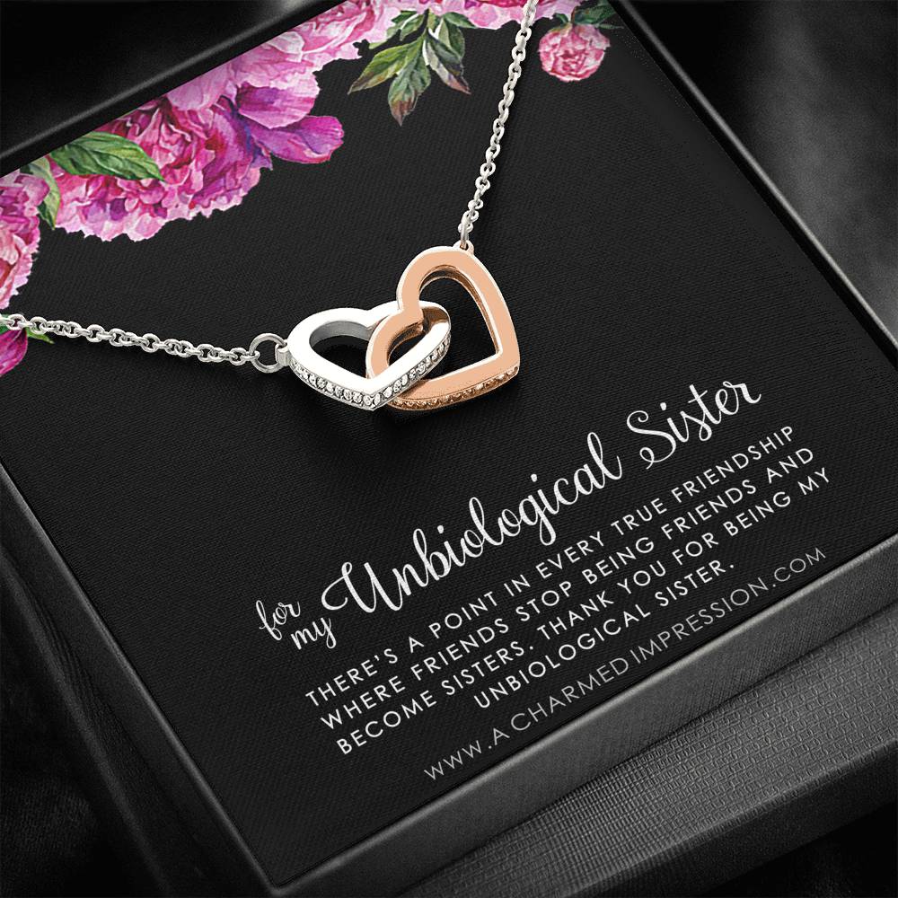 Unbiological Sister Necklace, Bonus Sister Gift, Sister-In-Law Gift, Jewelry for Sister in Law, Step Sister Gift, Soul Sister, Best Friend