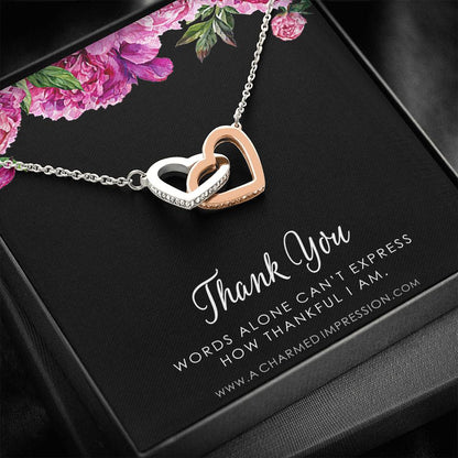 Appreciation Gift, Thank You Gift for Friend,  Thank You Necklace, Coworker Gift,  Appreciation Gift,  Corporate Gift, Thank You Gift For Mentor