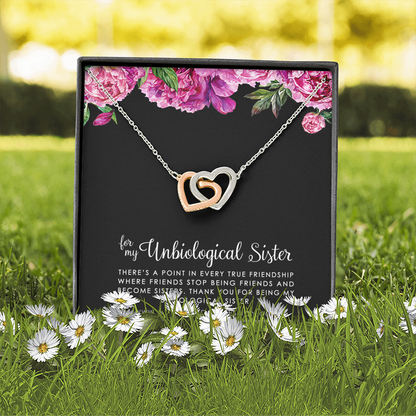 Unbiological Sister Necklace, Bonus Sister Gift, Sister-In-Law Gift, Jewelry for Sister in Law, Step Sister Gift, Soul Sister, Best Friend