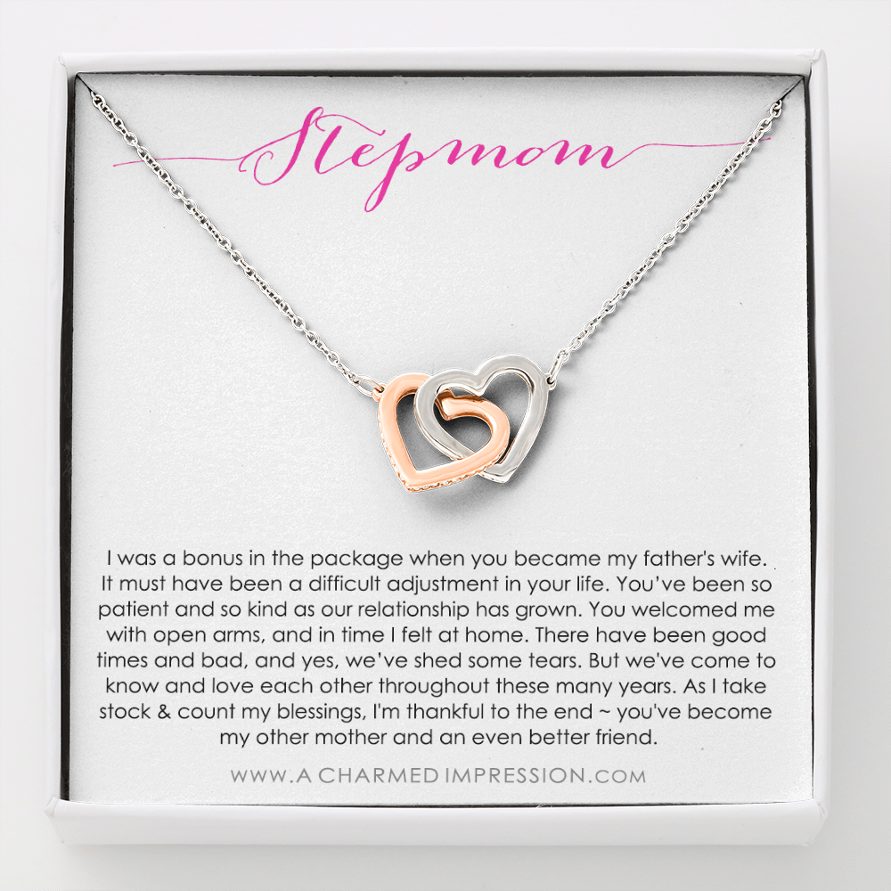 Step Mom Gift Bonus Mom | Stepmom Gift For Step Mom | Step Mother Gift For Stepmom Necklace | Second Mom Gift Mothers Day