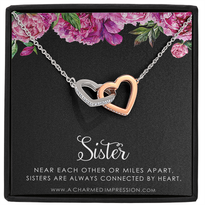 Sister Birthday Gift, Sister Gift Ideas, Sister Necklace, Unique Birthday Gifts for Sister from Sister, Gift from Brother to Sister