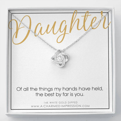 Gift for Daughter Necklace, Daughter Gift from Mom and Dad, To My Daughter, Daughter Birthday Gift for Women or Teenage Girl