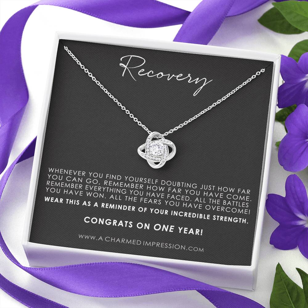 Addiction Recovery Gift, Warrior Necklace, Fighter Jewelry, NA, AA Gifts Women, Sobriety Anniversary, Sober Birthday