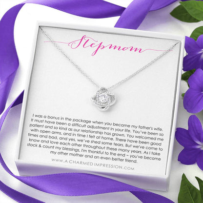 Step Mom Gift Bonus Mom | Stepmom Gift For Step Mom | Step Mother Gift For Stepmom Necklace | Second Mom Gift Mothers Day