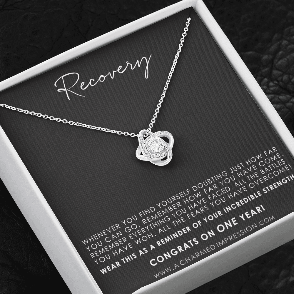 Recovery Gift, Recovery Necklace, Fighter Jewelry, Eating Disorder, NA, AA Gifts, Sobriety Anniversary, Sober Birthday