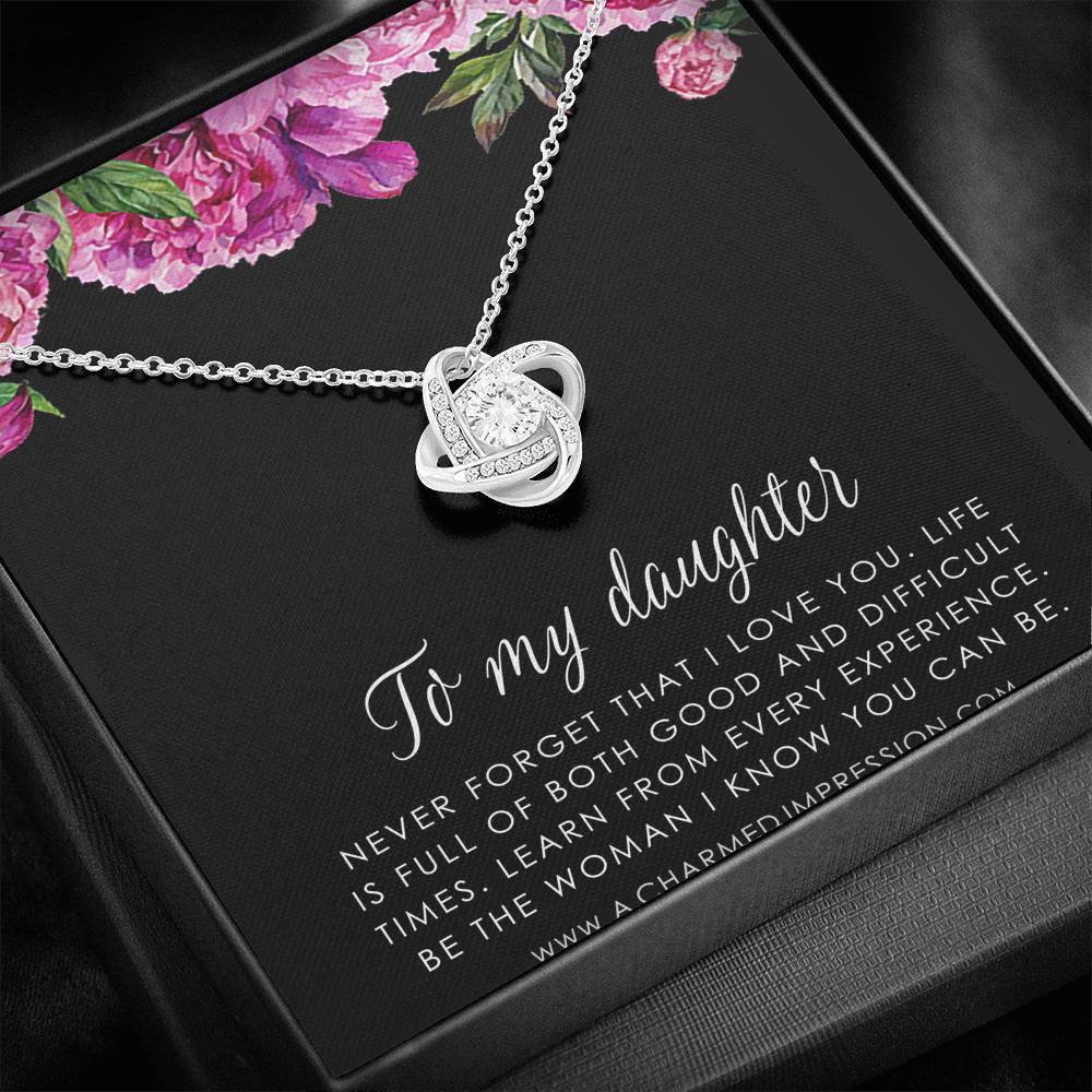 Daughter Gift From Mom Dad, Father & Daughter Gift, Mother Daughter Necklace, Gift for Daughter, Present for Birthday, To My Daughter