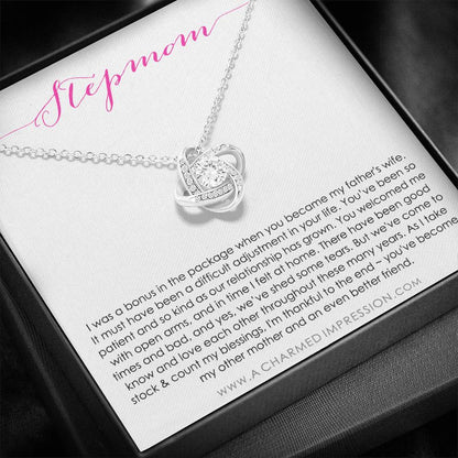 Step Mom Gift Bonus Mom | Stepmom Gift For Step Mom | Step Mother Gift For Stepmom Necklace | Second Mom Gift Mothers Day