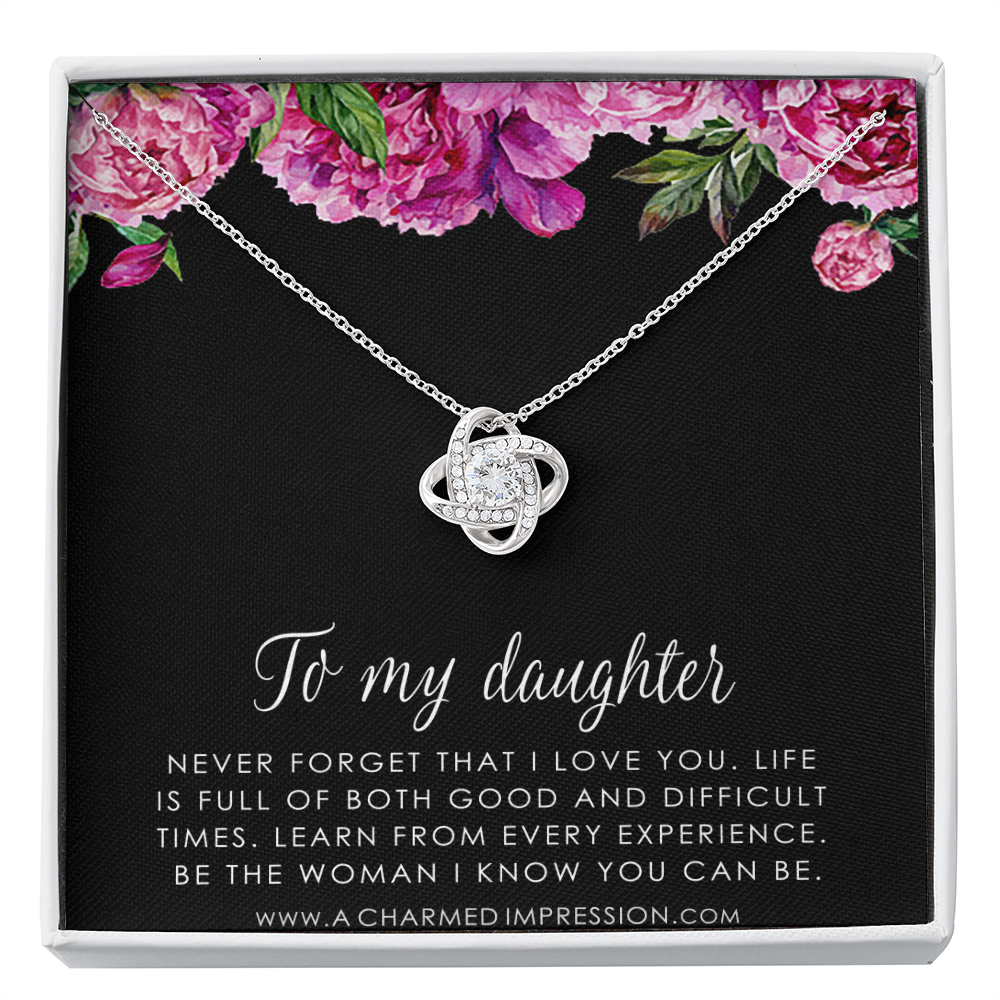 Daughter Gift From Mom Dad, Father & Daughter Gift, Mother Daughter Necklace, Gift for Daughter, Present for Birthday, To My Daughter