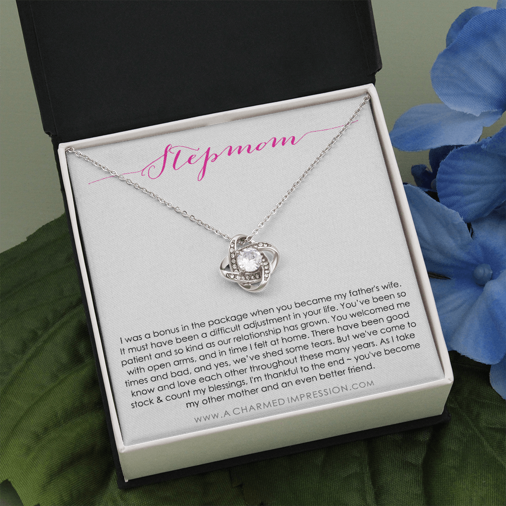 Step Mom Gift Bonus Mom | Stepmom Gift For Step Mom | Step Mother Gift For Stepmom Necklace | Second Mom Gift Mothers Day