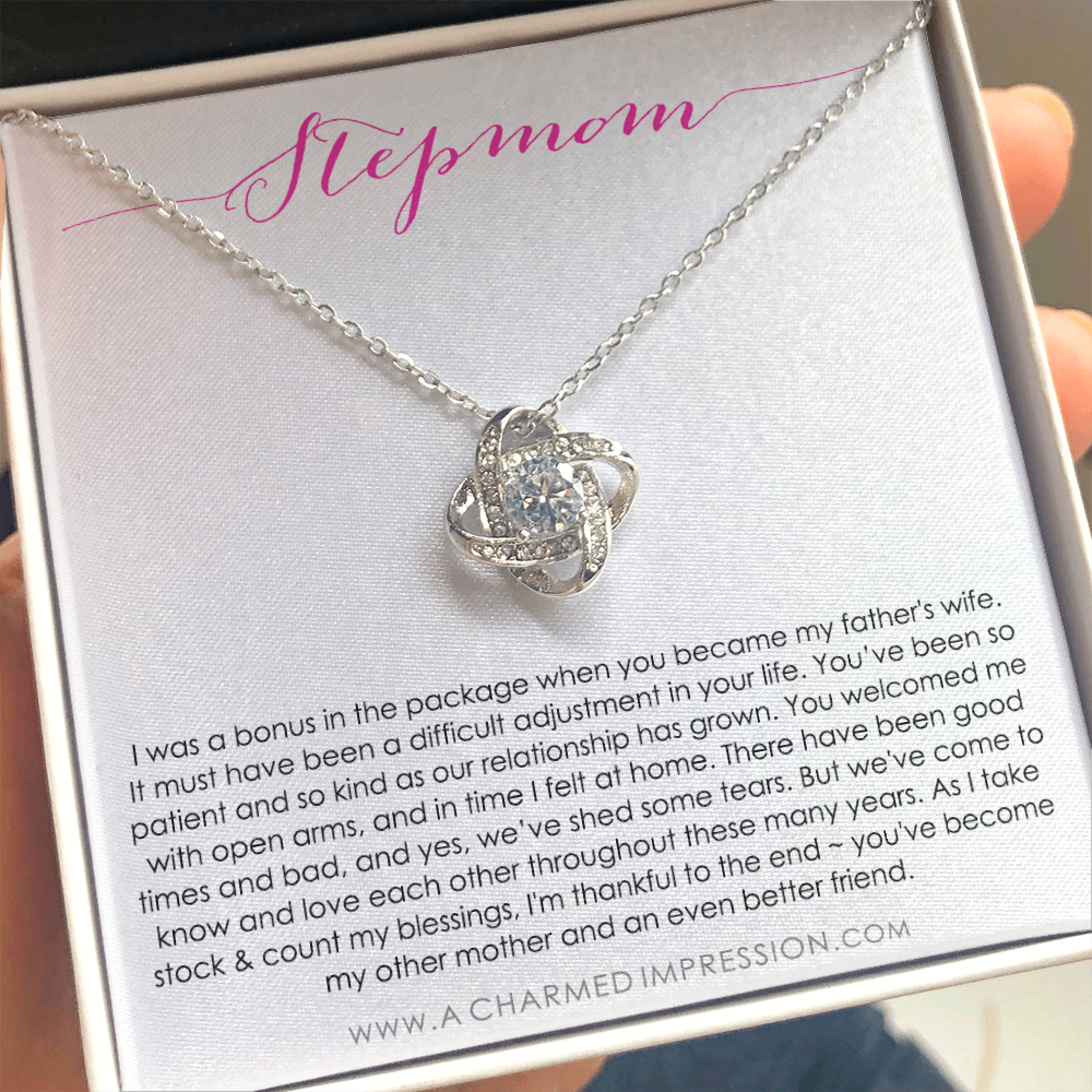 Step Mom Gift Bonus Mom | Stepmom Gift For Step Mom | Step Mother Gift For Stepmom Necklace | Second Mom Gift Mothers Day