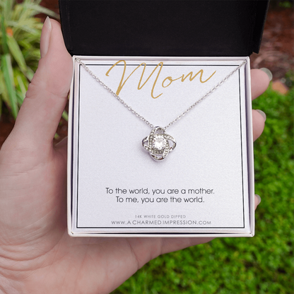 For Mom, Mother's Day Gift from Child, Mom You are the World