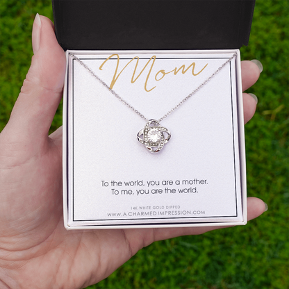 For Mom, Mother's Day Gift from Child, Mom You are the World