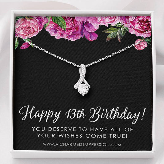 13th Birthday Girl, 13th Birthday Gift Official Teenager, Thirteenth Birthday Necklace, Gift for 13 Year Old Girl Gifts, Teen Birthday