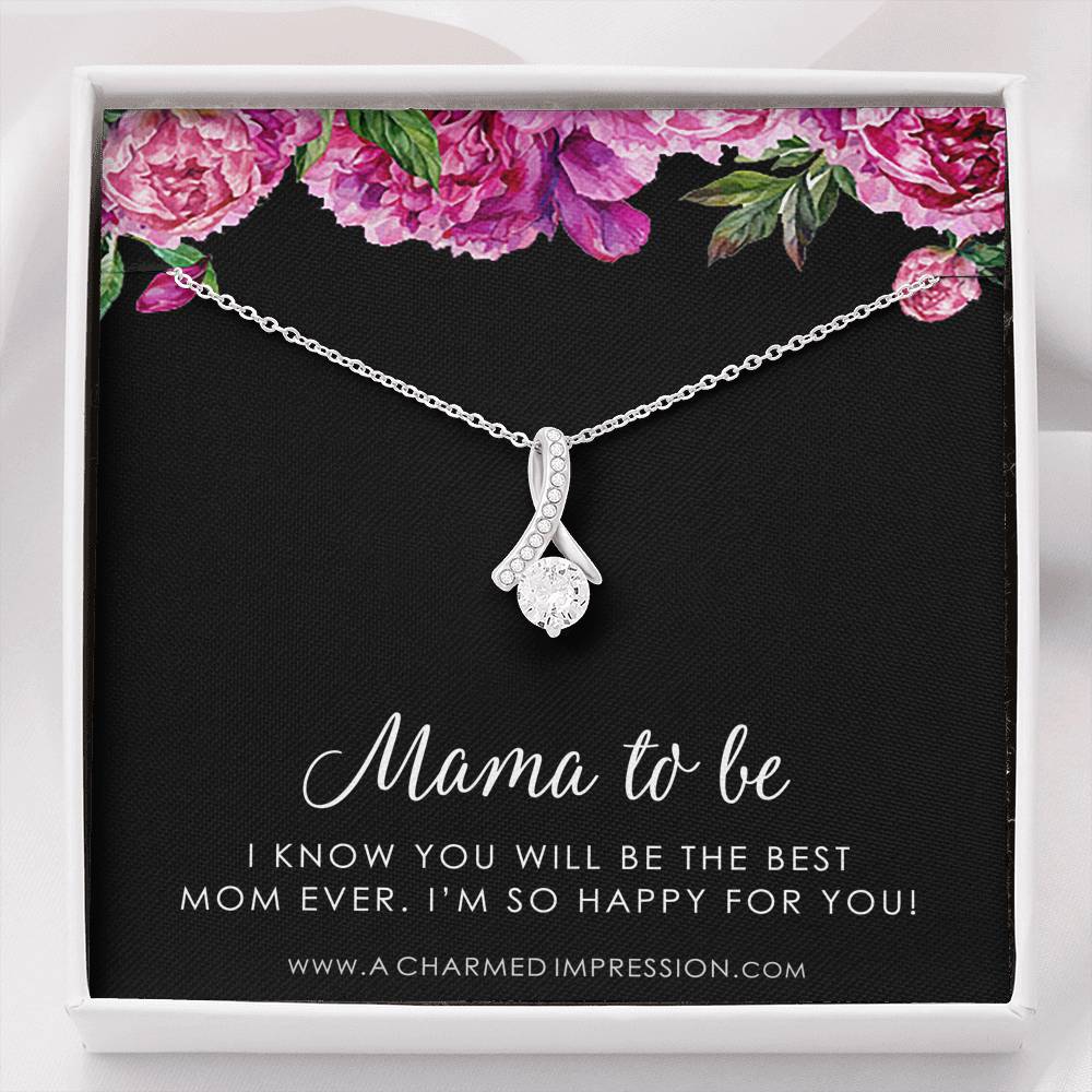 Congratulations Gifts for New Mom, Mama To Be Gifts, Expecting Mothers Necklace, Mommy Jewelry, Baby Shower, Adoption Gifts, Best Mom Ever, Alluring Beauty Necklace