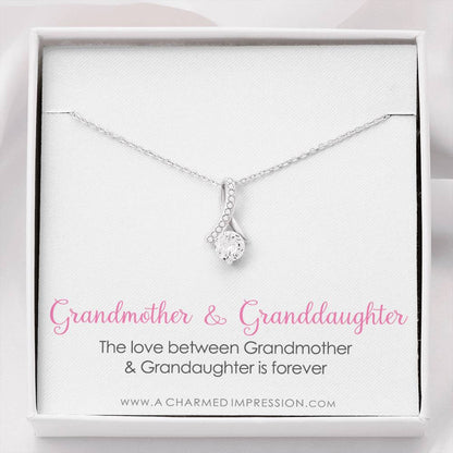 Grandmother & Granddaughter Necklace, Grandma Gift, Grandmother Jewelry, Granddaughter Gift, Granddaughter Birthday Gift, Mothers Day