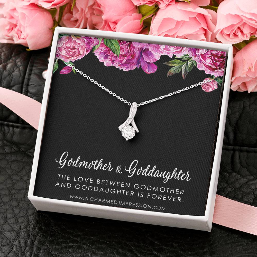 Godmother Necklace, Gift for Godmother from Godchild, Godmother Gift, Jewelry for Godmother, Godmother Gift, Godmother Jewelry, Thank you