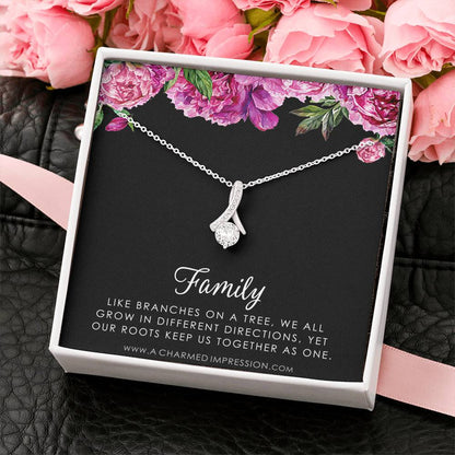 Family Necklace, Family Jewelry, Mother Daughter Necklace, Gift for Mom, Gift for Daughter, Grandmother Gift, Mother Necklace, Daughter Necklace