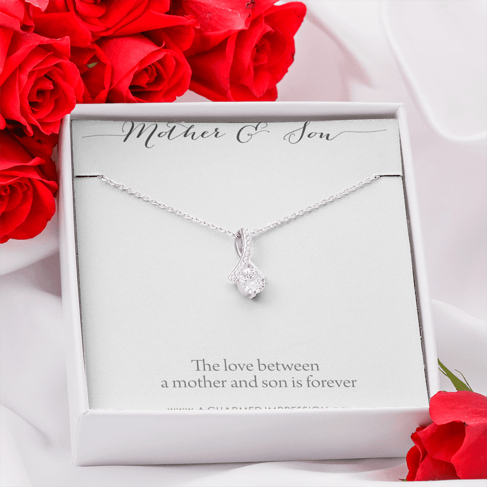 Gifts for Mom Jewelry, Mother and Son Necklace, Boy Mom Gift, Mom Gift from Son, Mother of the Groom, Mother's Day Birthday