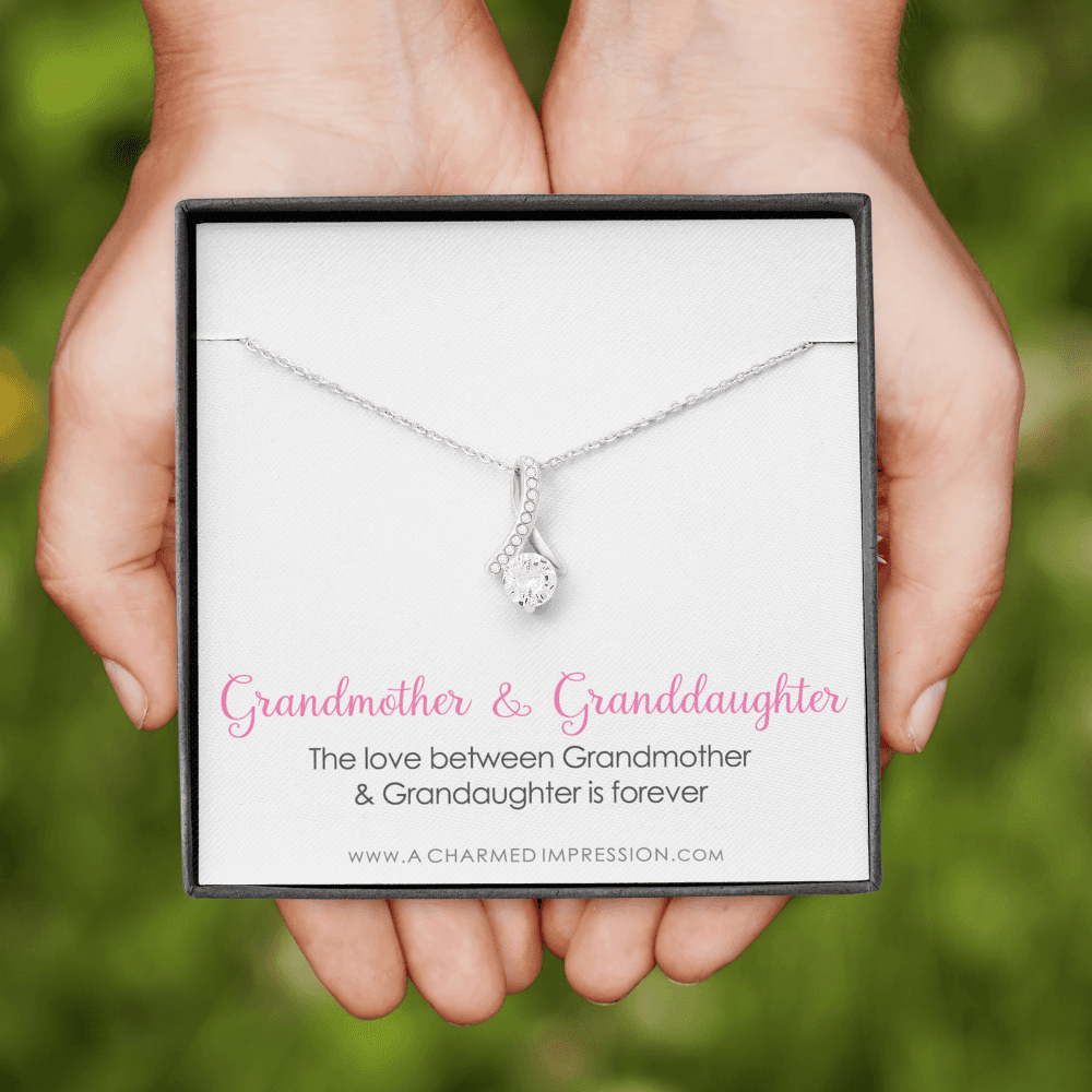 Grandmother & Granddaughter Necklace, Grandma Gift, Grandmother Jewelry, Granddaughter Gift, Granddaughter Birthday Gift, Mothers Day