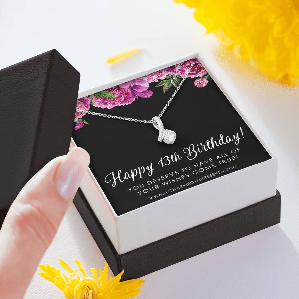 13th Birthday Girl, 13th Birthday Gift Official Teenager, Thirteenth Birthday Necklace, Gift for 13 Year Old Girl Gifts, Teen Birthday