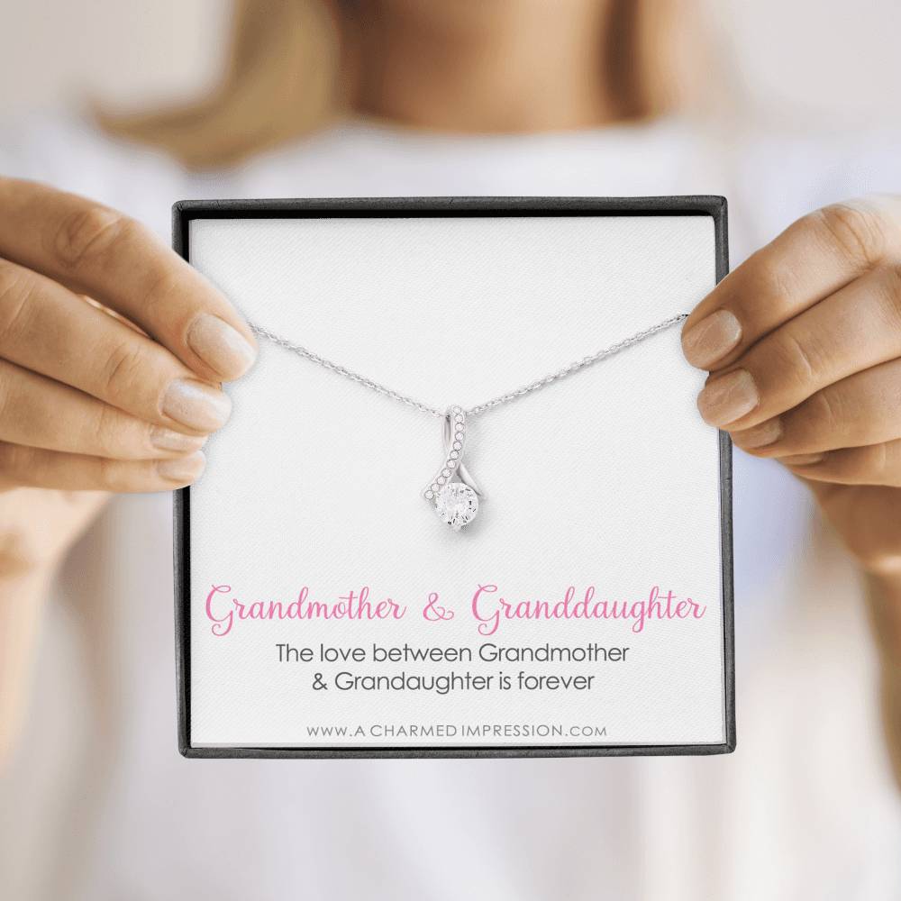 Grandmother & Granddaughter Necklace, Grandma Gift, Grandmother Jewelry, Granddaughter Gift, Granddaughter Birthday Gift, Mothers Day