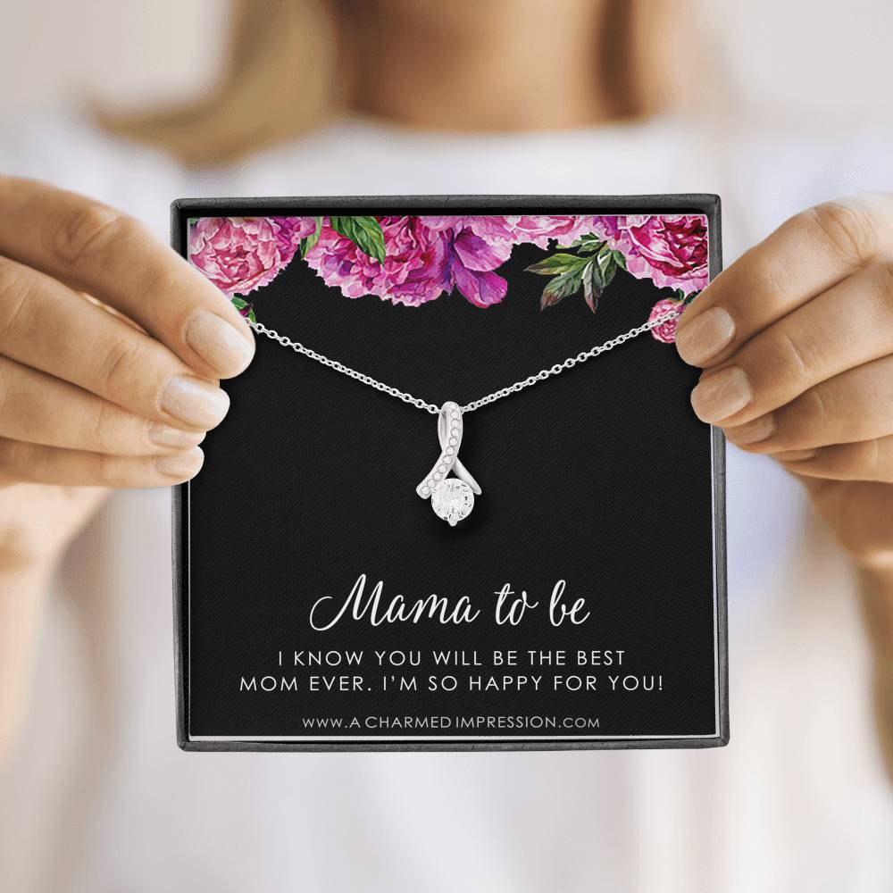 Congratulations Gifts for New Mom, Mama To Be Gifts, Expecting Mothers Necklace, Mommy Jewelry, Baby Shower, Adoption Gifts, Best Mom Ever, Alluring Beauty Necklace