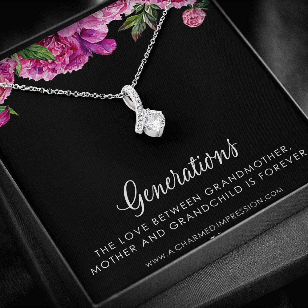 Three Generations of Love • Grandmother, Mother, Daughter/Son Jewelry • Gift for Mom Grandma Grandchild, Thoughtful Gifts for Women, Nana Jewelry