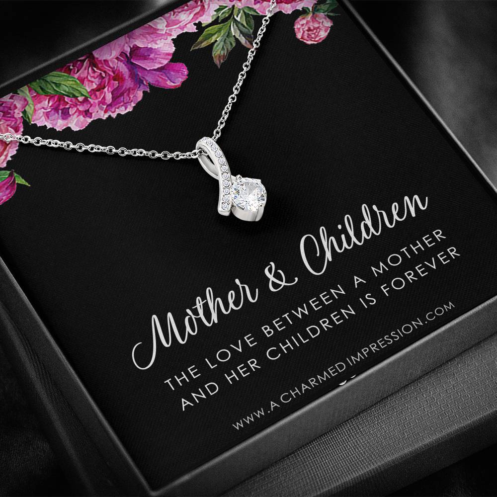 Mother and Children Necklace, Gifts for Mom Jewelry, Family Necklace, Mother Daughter Necklace, Mother's Day Birthday