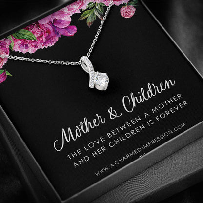 Mother and Children Necklace, Gifts for Mom Jewelry, Family Necklace, Mother Daughter Necklace, Mother's Day Birthday